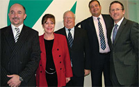 4Com Management Team. Left to right; Paul Fullman, CTO 4Com Channel Services, Karen